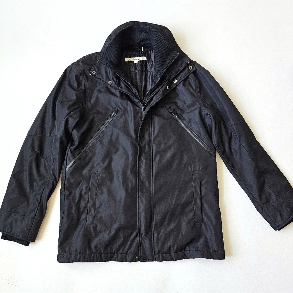Kenneth Cole New York Black Quilted Outdoor Jacket Men’s Medium